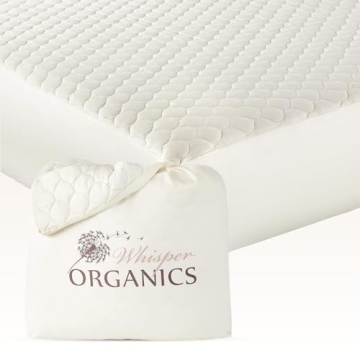 Premium 100% Organic Cotton Mattress Pad - Breathable, Cooling & Machine Washable