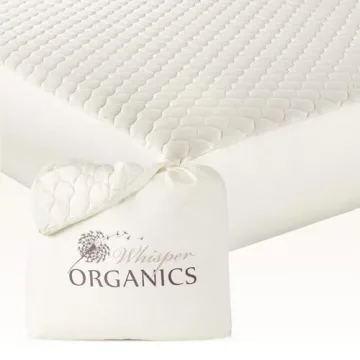 Premium 100% Organic Cotton Mattress Pad - Breathable, Cooling & Machine Washable