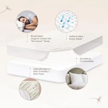 Organic Cotton Mattress Pad - Breathable & Cooling Protector