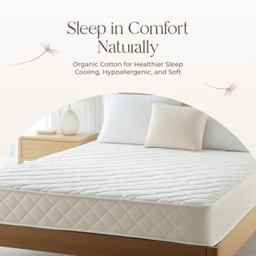 Organic Cotton Mattress Pad - Breathable & Cooling Protector
