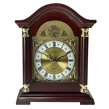 Timeless Elegance with the Bedford Redwood Mantel Clock