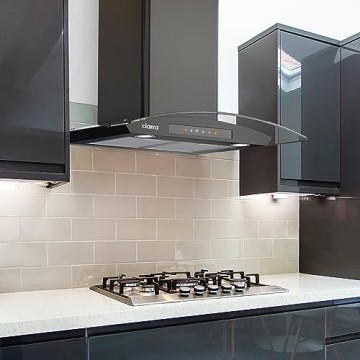 CIARRA Black Range Hood with Soft Touch Control 30"