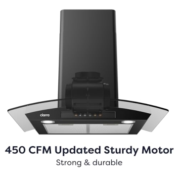 CIARRA Black Range Hood with Soft Touch Control 30"