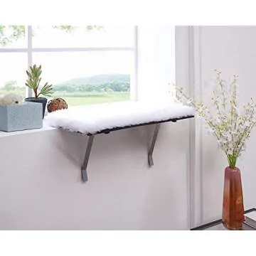 sweetgo Cat Window Perch-Mounted Shelf Bed for cat-Funny Sleep DIY Kitty Sill Window Perch- Washable Foam Cat Seat