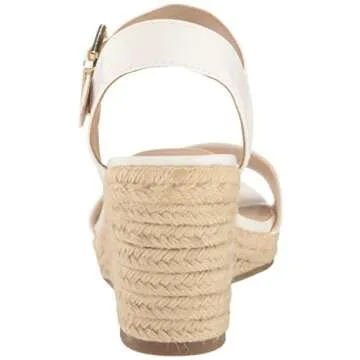 LifeStride Womens Tango 2 Espadrille Wedge Sandal White 6 M