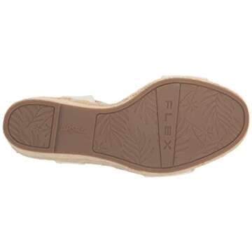 LifeStride Womens Tango 2 Espadrille Wedge Sandal White 6 M