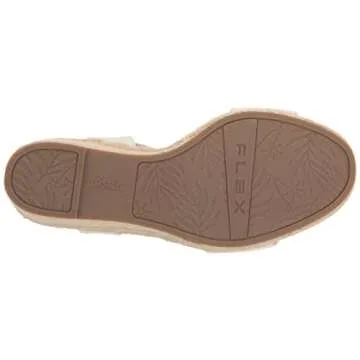 LifeStride Womens Tango 2 Espadrille Wedge Sandal White 6 M