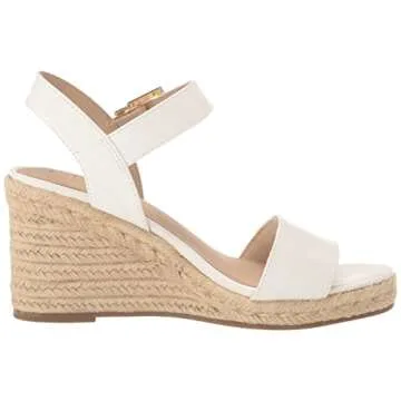 LifeStride Womens Tango 2 Espadrille Wedge Sandal White 6 M