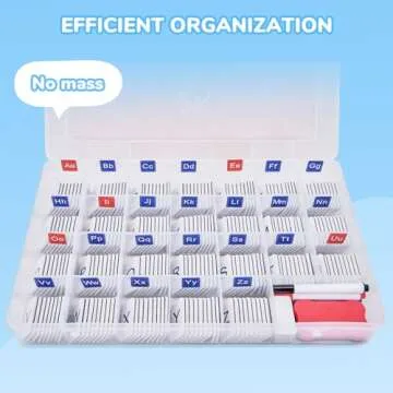 JoyCat Classroom Magnetic Letter Tiles Set for Phonics