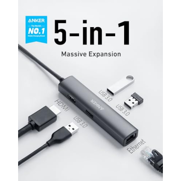 Anker 5-in-1 USB C Hub with HDMI and Ethernet Ports