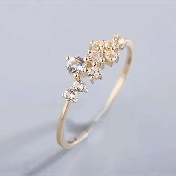 Elegant Gold Plated Rings for Teen Girls - Stackable and Stylish