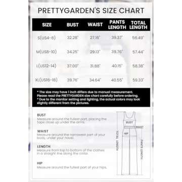 PRETTYGARDEN Women’s Summer Sleeveless Tank Jumpsuits High Waist Low Cut Casual Scoop Neck Fit And Flare Long Pants Rompers(Black, Small)