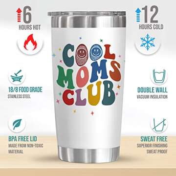 TEEZWONDER Gifts for Mom from Daughter, Son - Mothers Day, Christmas, Birthday Gifts for Women, Mama...