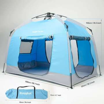 Portable Kids Play Tent with Carry Bag and Night Light