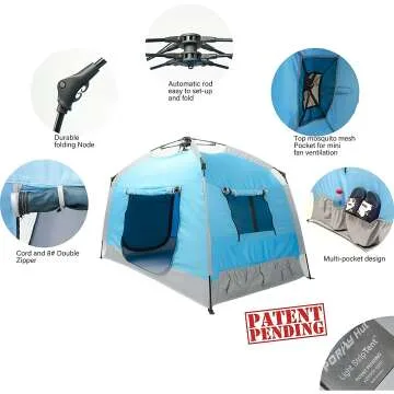 Portable Kids Play Tent with Carry Bag and Night Light