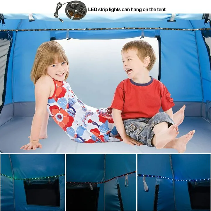 Portable Kids Play Tent with Carry Bag and Night Light