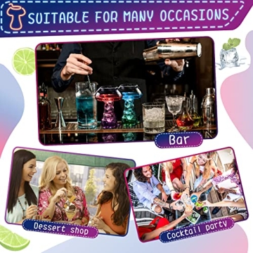 2 Pcs Mushroom Cocktail Glass Set for Drinks & Parties