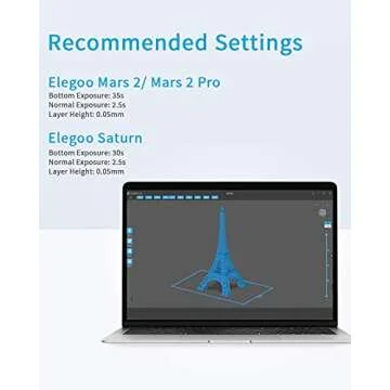 ELEGOO Water Washable 3D Printer Resin for Easy Cleanup