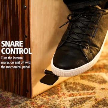 Meinl Ebony Bass Cajon with Snare Pedal for All Musicians