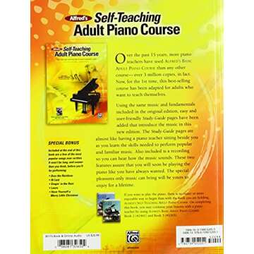 Alfred's Self-Teaching Adult Piano Course: Easy Fun Way to Play Books & Audio