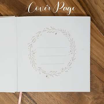 Lemon Sherbet® Wedding Guest Book - Guest Book Wedding Reception - Baby Shower Guest Book - Polaroid Guest Book For Wedding - Wedding Guestbook - Wedding Sign In Book - Wedding Guest Book With Pen Set