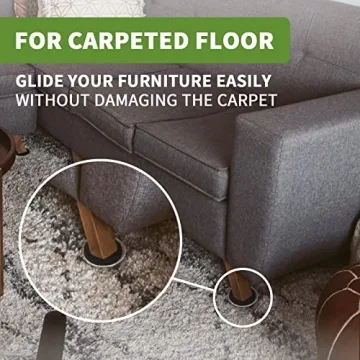 COVERCORNER Furniture Sliders - Effortless Carpet Movement