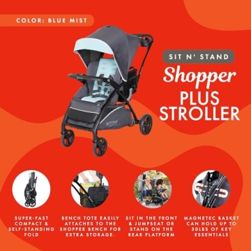 Baby Trend Sit N’ Stand® 5-in-1 Shopper Plus Stroller