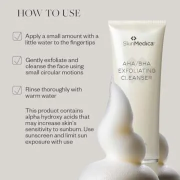 SkinMedica AHA/BHA Exfoliating Cleanser for Radiant Skin