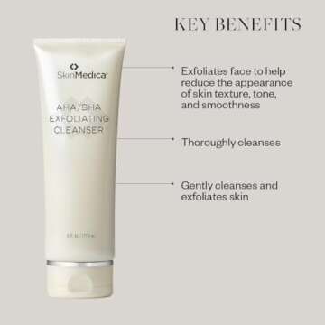 SkinMedica AHA/BHA Exfoliating Cleanser for Radiant Skin