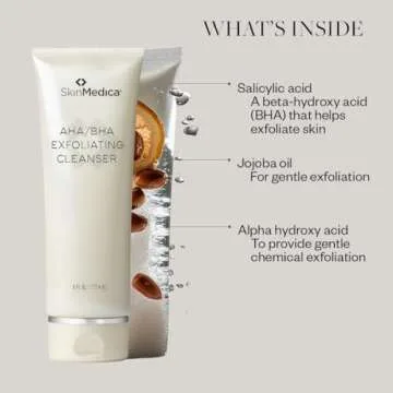 SkinMedica AHA/BHA Exfoliating Cleanser for Radiant Skin