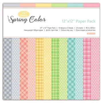 BLEDS 24 Sheet Flower Scrapbooking Paper