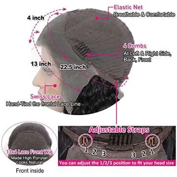 Body Wave Lace Front Wig - 18 Inch Soft Brazilian Hair