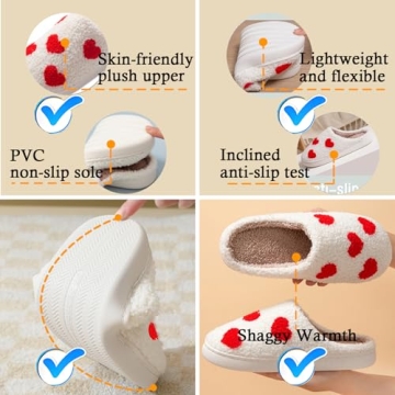 Nana BoLian Women's Heart Slippers for Ultimate Comfort