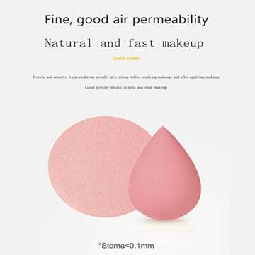 7 Pcs Multi-color Makeup Sponge Set, Foundation Blending Beauty Blender, Flawless for Liquid Creams ...