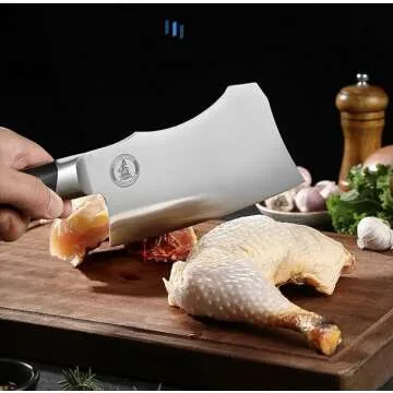 7 Inch Meat Cleaver - Ergonomic and Durable Chopping Knife