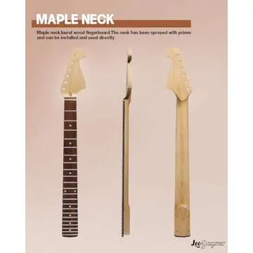 Leo Jaymz DIY ST Style Electric Guitar Kits,Spray-painted Mahogany Body,Laurel Wood Fingerboard and Maple Neck, including all Components (ST-Metallic Green)