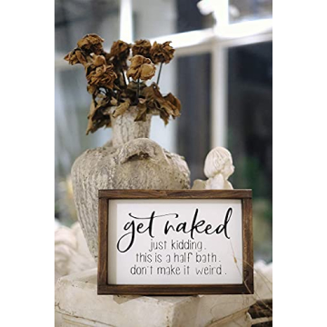 Funny Bathroom Sign - Lavender Inspired Farmhouse Decor