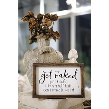 Funny Bathroom Sign - Lavender Inspired Farmhouse Decor