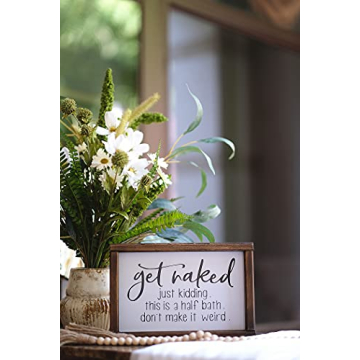 Funny Bathroom Sign - Lavender Inspired Farmhouse Decor