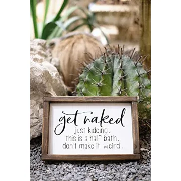 Funny Bathroom Sign - Lavender Inspired Farmhouse Decor