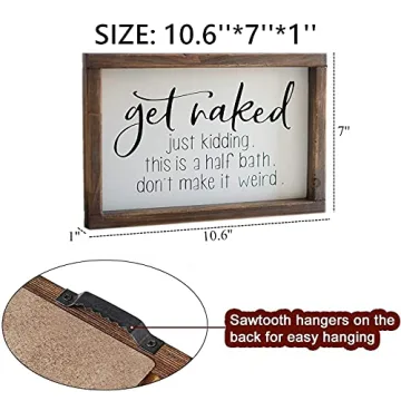 Funny Bathroom Sign - Lavender Inspired Farmhouse Decor