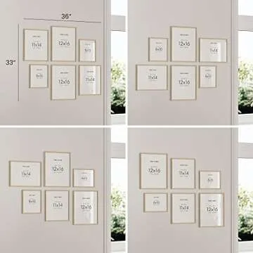 HAUS AND HUES Boho Posters & Prints - 6 Piece Art, Nature Wall Prints, Neutral Art, Minimal Art Print, Modern Gallery Wall, Botanical Print, Plants Poster, Boho Posters for Room Aesthetic (Unframed)