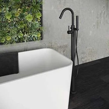 Pfister LG6-1MFB Matte Black Tub Filler for Modern Bathrooms