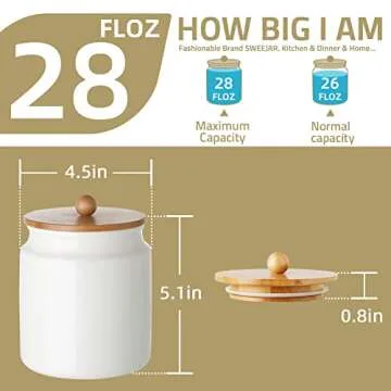 Sweejar Ceramic Storage Jar for Stylish Food Storage