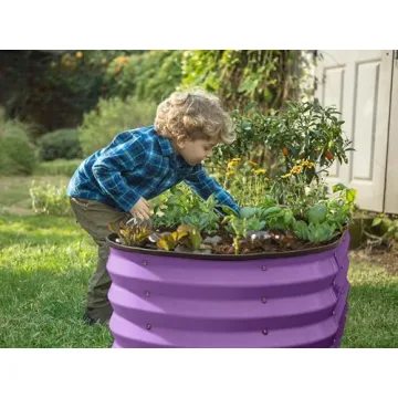 Sturdy Galvanized Raised Garden Bed 4x2x1 ft Planter