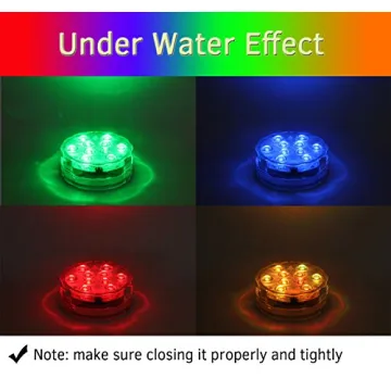 LED Submersible Lights Remote Control Waterproof