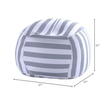 Creative QT Stuffed Animal Storage Bean Bag Chair for Kids