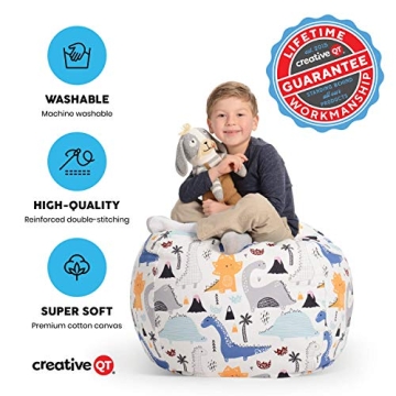 Creative QT Stuffed Animal Storage Bean Bag Chair for Kids
