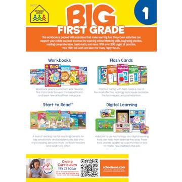 School Zone Big First Grade Workbook for Ages 6 to 7