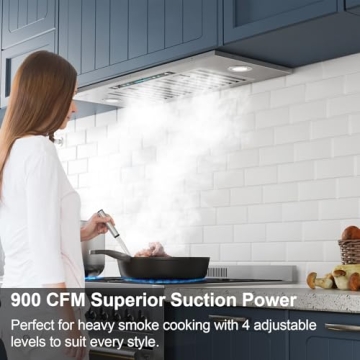 IKTCH 27.75" Range Hood: Powerful Stainless Steel Solution